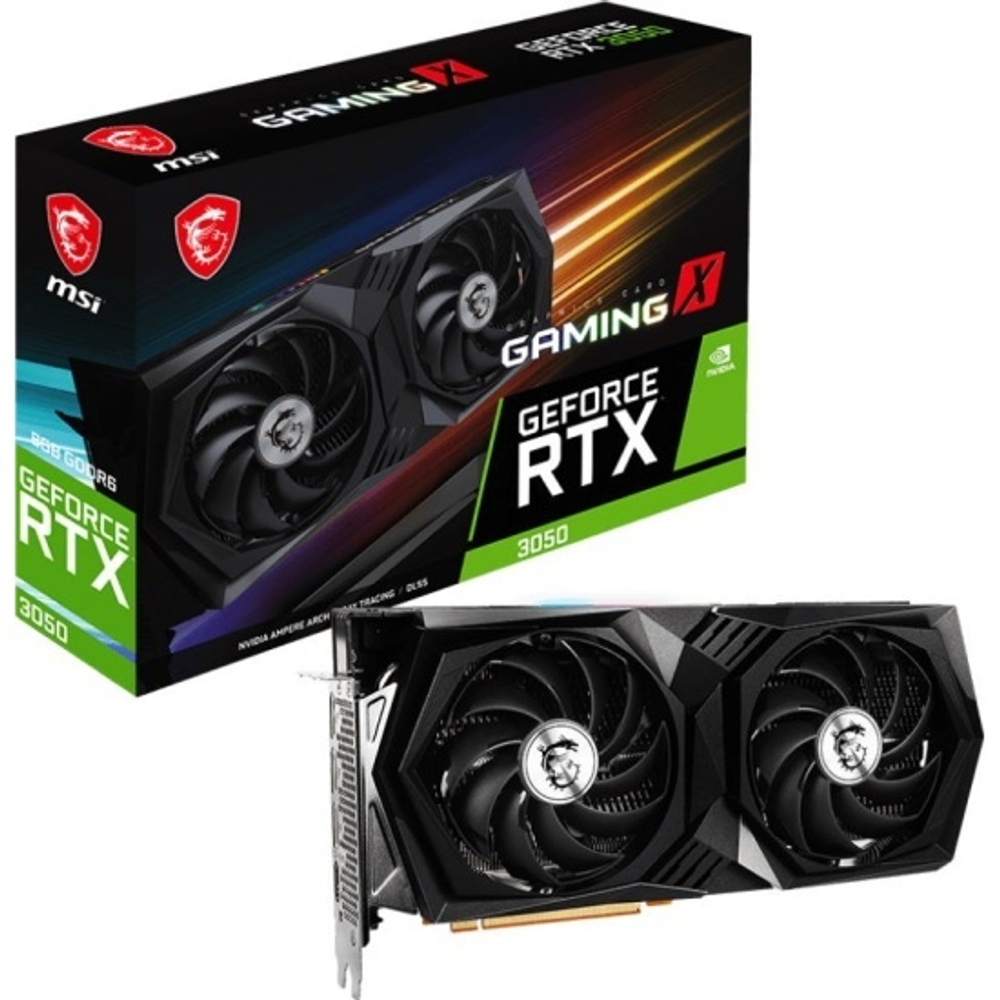 Видеокарта MSI GeForce RTX 3050 8192Mb GAMING X (RTX 3050 GAMING X 8G)