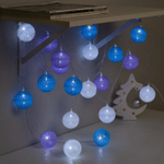 3590720 Гирлянда "Нить" 5 м с насадками "Клубки бирюзово-розовые", IP20, прозрачная