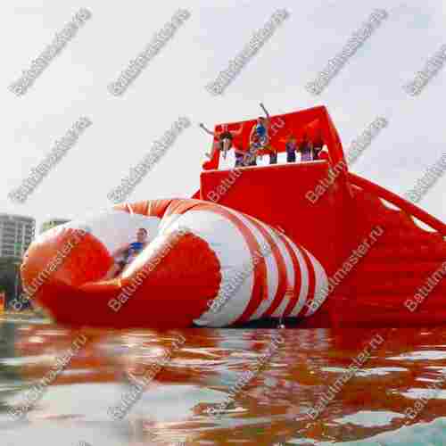 Катапульта Блоб с вышкой «Адреналин высоты» 10×3×5 м, блоб 7×2 м