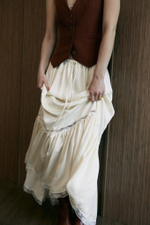 Юбка с кружевом