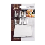 Декоратор для выпечки набор 1 мешок+ 6 стальных насадок MARMITON