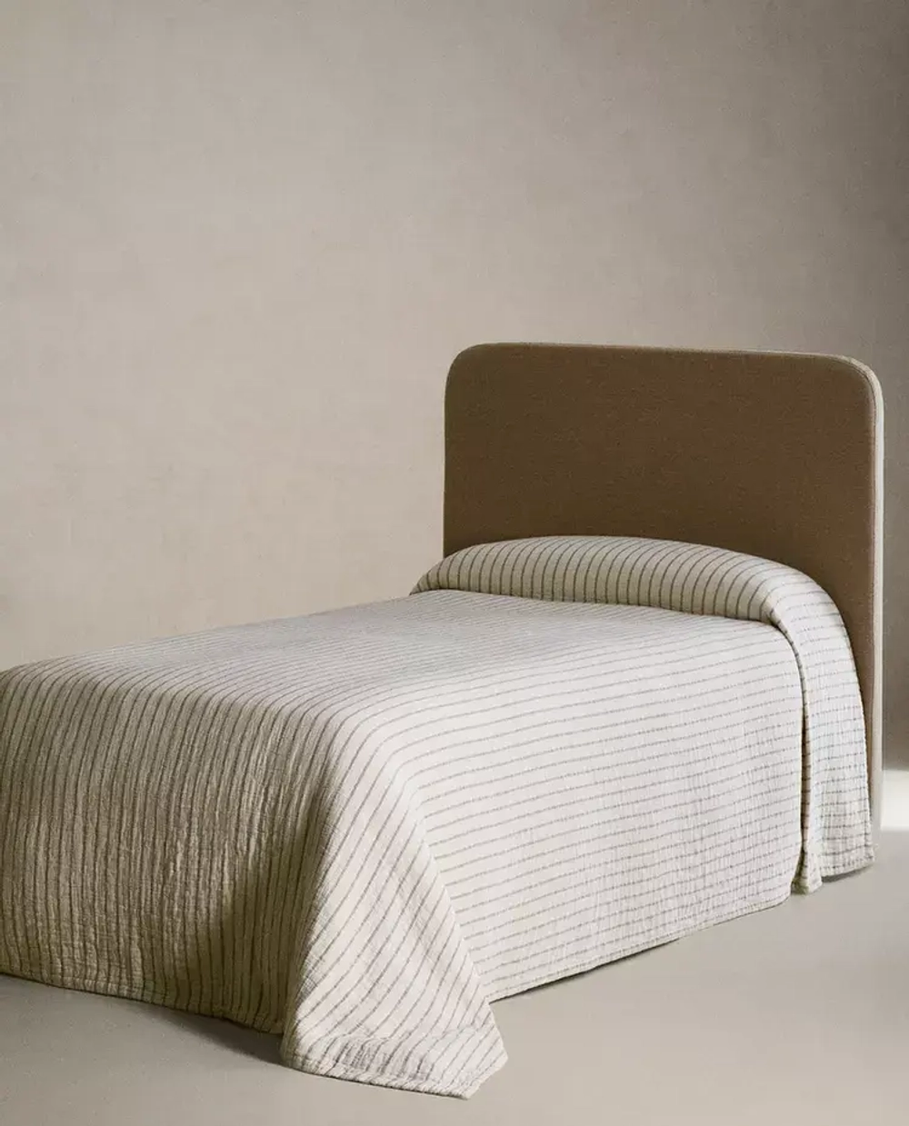 ZARA HOME ДЕТСКОЕ ПОКРЫВАЛО ИЗ МУСЛИНА В ПОЛОСКУ, ЗЕЛЕНЫЙ