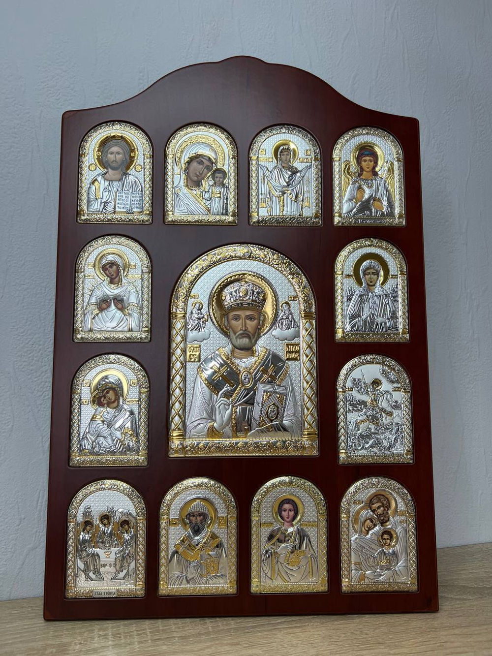 Николай Чудотворец, иконостас, красное дерево 365х550