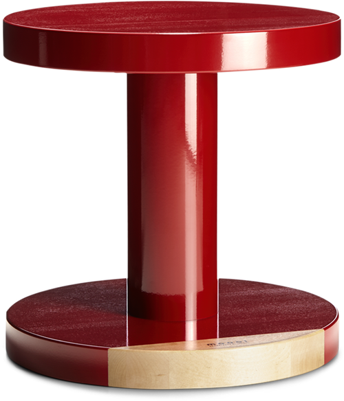 Столик Seamstress MOOOI массив березы/эмаль/red 400х400х400h коллекция Common Comrades