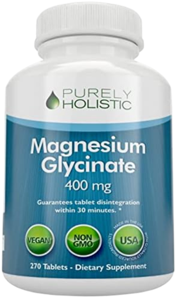 Purely Holistic Magnesium Glycinate 400mg 270 tab , Магний Глицинат