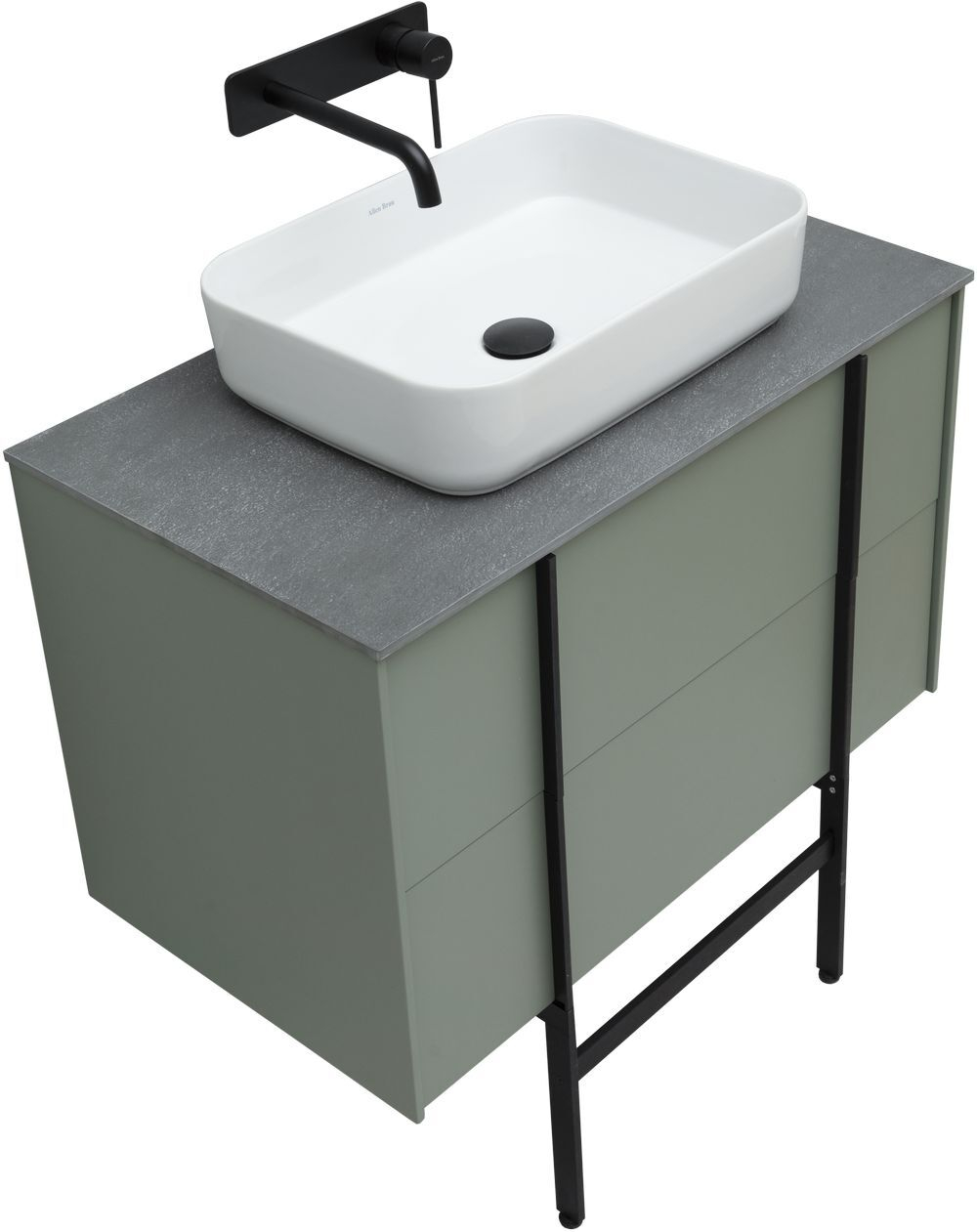 Тумба с раковиной Allen Brau Reality 1.32005.CGM 80 cement grey matt