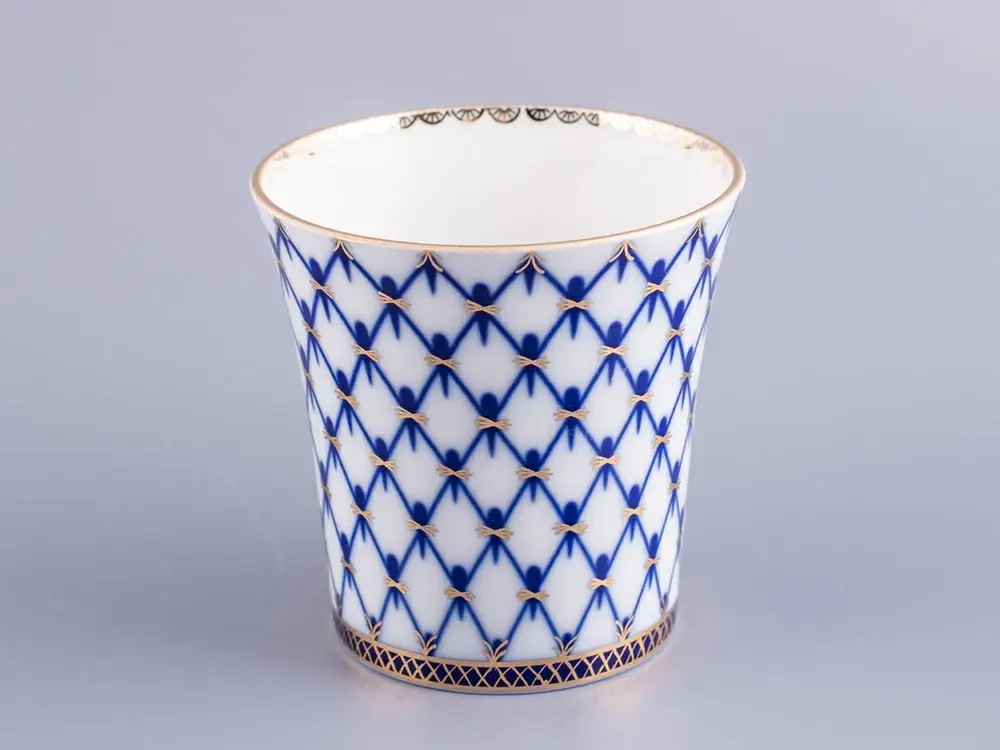 Бокал с блюдцем Ленинградский Кобальтовая сетка 360 мл арт. 81.13955.00.1