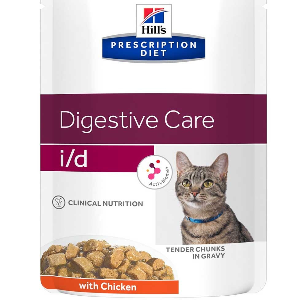 Hill's Feline i/d Chicken 85 г - диета консервы (пауч) для кошек с проблемами ЖКТ (курица) 3407LN