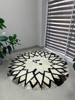 Ковер шкура натуральная овчина меховой