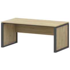 Стол руководителя НТМ-160 Баттл Рок/Антрацит 1600x800x750 Аргентум-М