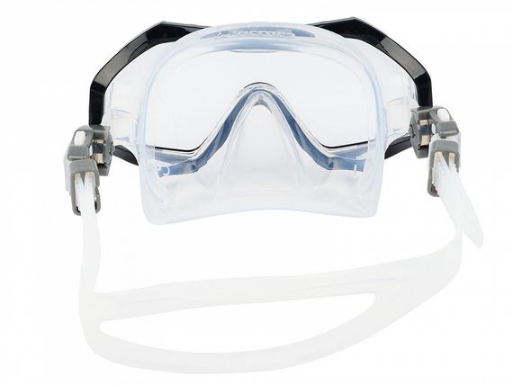 Набор маска+трубка в сумке Sargan Панорама-М прозрачный/черный