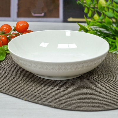 Тарелка суповая 20см без отводки "Снежная королева", форма круглая