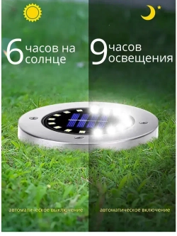 Садовые фонарики на солнечной батарее, 4 штук