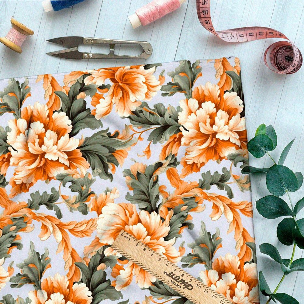 Ткань Барби экзотический цветок