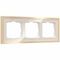 Рамка Werkel Baguette на 3 поста айвори/латунь W0032851 4690389185762