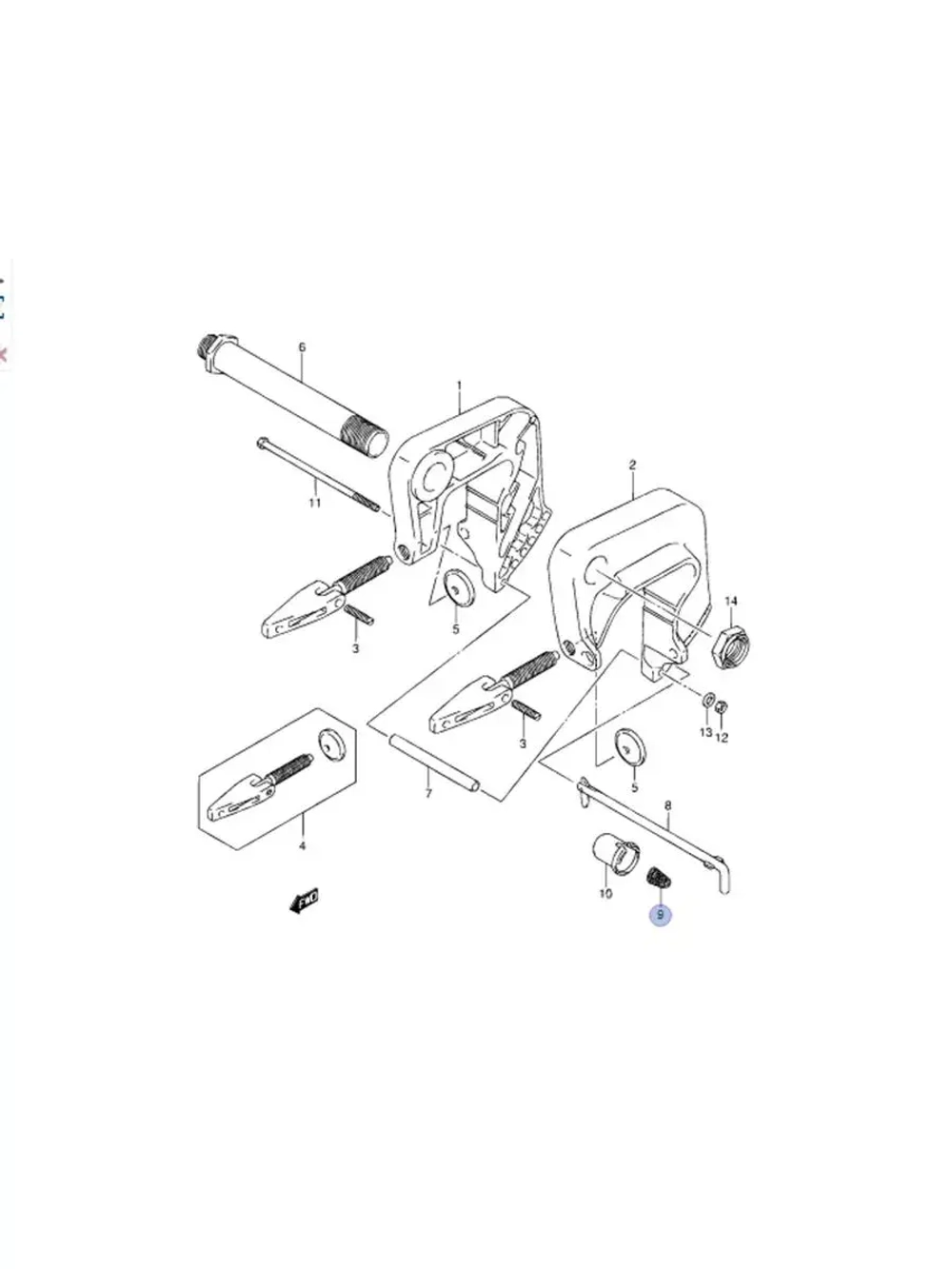 Пружина кронштейна 09441-17001-00