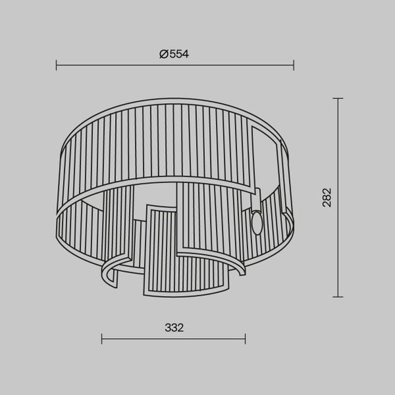 Потолочная люстра Maytoni Frame MOD174CL-06G