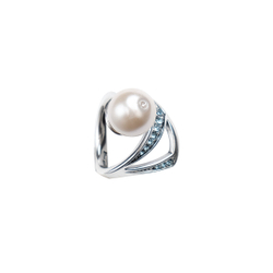 "Болеро" кольцо в серебряном покрытии из коллекции "Фаворитка" от Jenavi