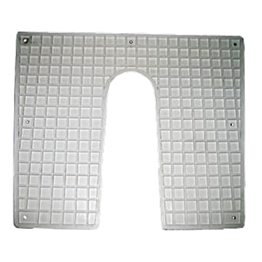 Накладка на транец Пластиковая 430х350мм  338/C Большая Серая с Наклоном