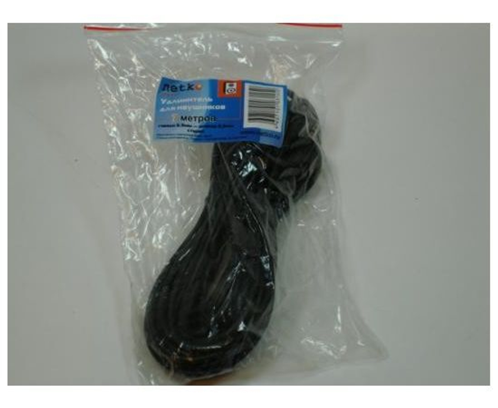 Удлинитель для наушников 7м, аудио шнур 3.5 Jack, 3 pin, штекер-гнездо