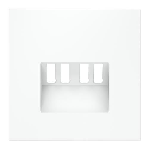 Накладка для розетки акустической 4-местной , S70 (белый матовый)