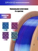 Пластик Eryone HS Quadruple Color Silk PLA Evil Pool (Red & Purple & Blue & Green)