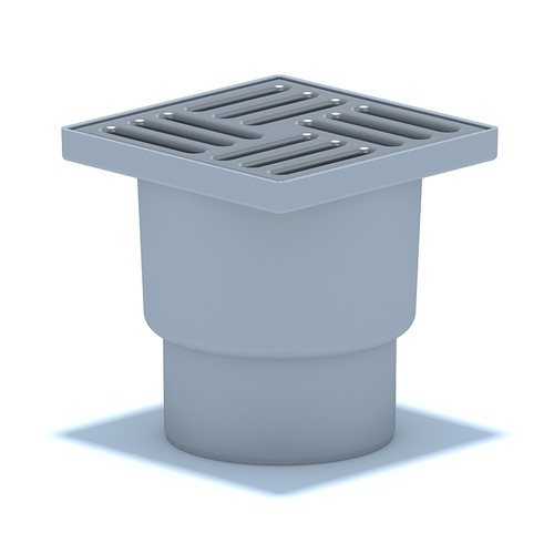 Трап вертикальный нерегулируемый решетка из нержавеющей стали ВК ПП 150/150х110, серый,АНИ TA1212