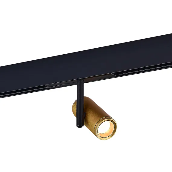 ST808.236.08 Магнитный трековый светильник Золотистый LED 1*8W 3000K 550Lm Ra>90 36° IP20 D42xH135 4 СКАЙЛАЙН 48V