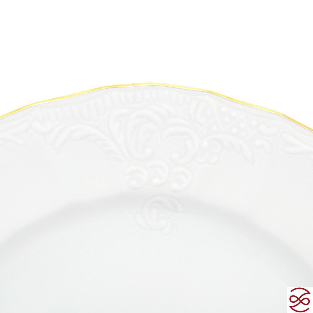 Набор тарелок Bernadotte Белый узор 17 см(6 шт)