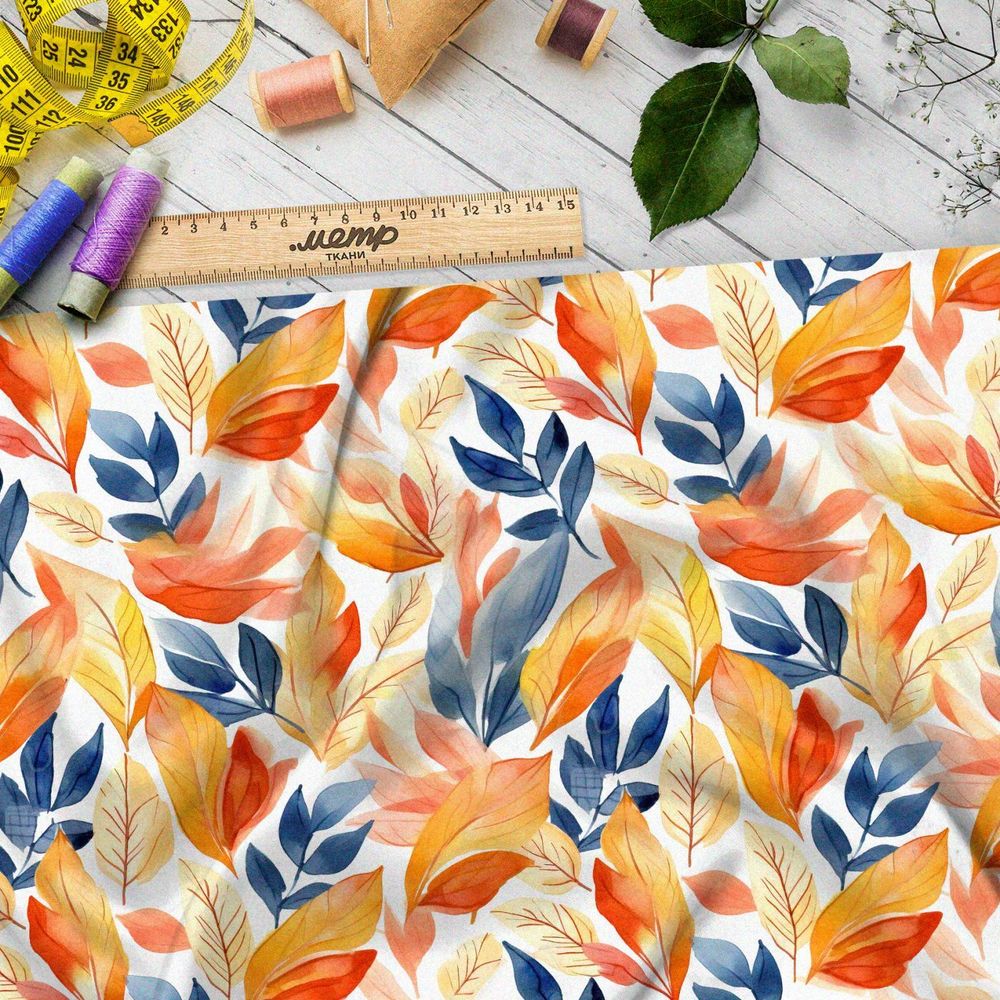 Ткань премиум дюспо осенние мотивы