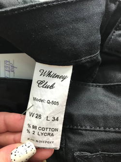 Джинсы Whitney Club для модного образа, маркировка 26/34, визуально на 42 размер