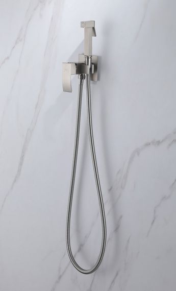 Смеситель ABBER Wasserfall AF8625SP с гигиеническим душем, сатин