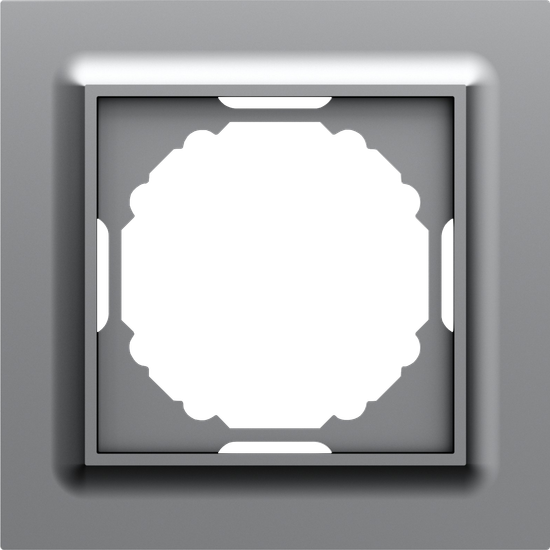 Рамка 1-я,  Wave матовый серый,  серия A07