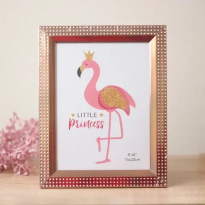 Фоторамка 15*20см «Прага» розовое золото, пластик