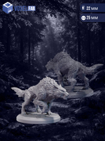 Волки Ночная стая миниатюры для настольных игр РНИ, ДнД