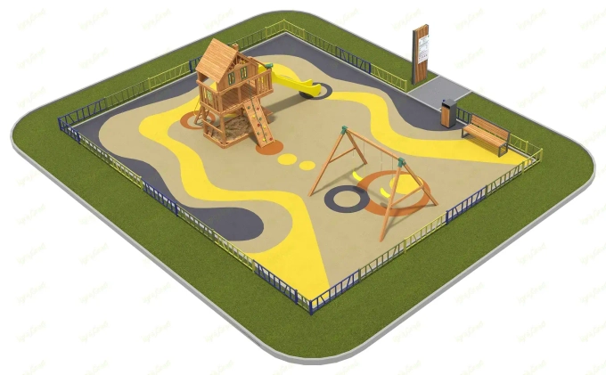 Детская площадка IgraGrad Шато Домик для общественных мест. ЦЕНА ПО ЗАПРОСУ