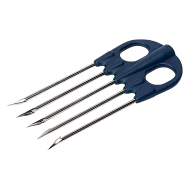 Наконечник Пятизубец Salvimar AA015 с фиксатором и с чехлом (оцинкованная сталь)