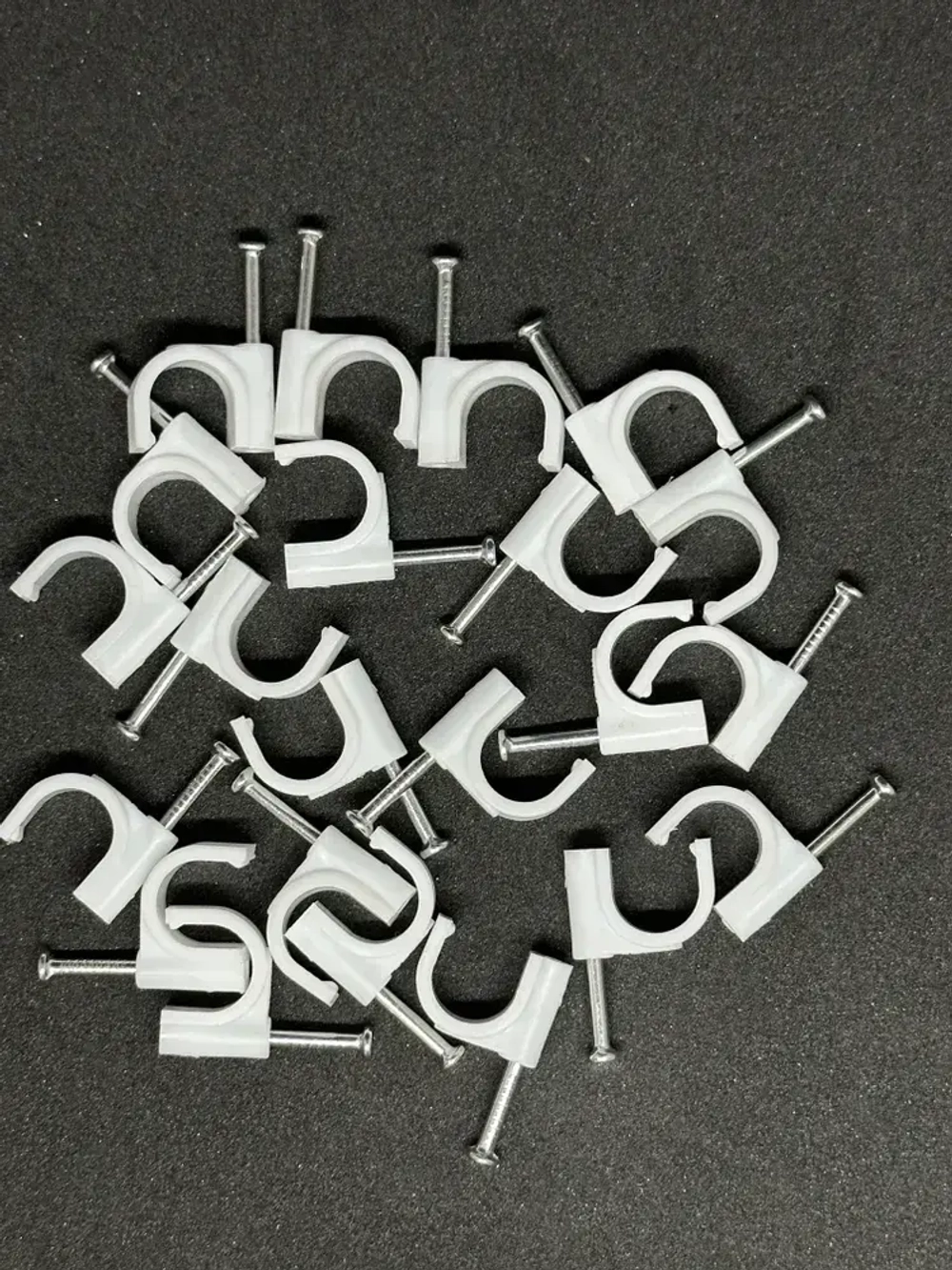 Скобы пластиковая с гвоздем СПК 10 Электро