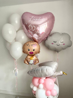 Воздушные шары на выписку из роддома доченьки №2775
