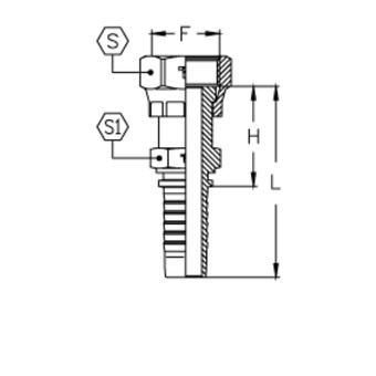 Фитинг DN 16 ORFS (Г) 1.3/16