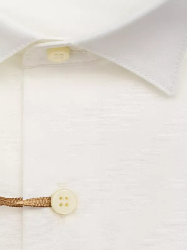 Рубашка под бабочку и запонки приталенная SLIM FIT, молочная