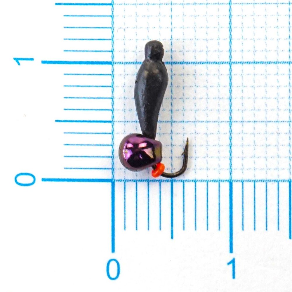 Мормышка свинцовая "Поденка" с шариком (0.3гр)