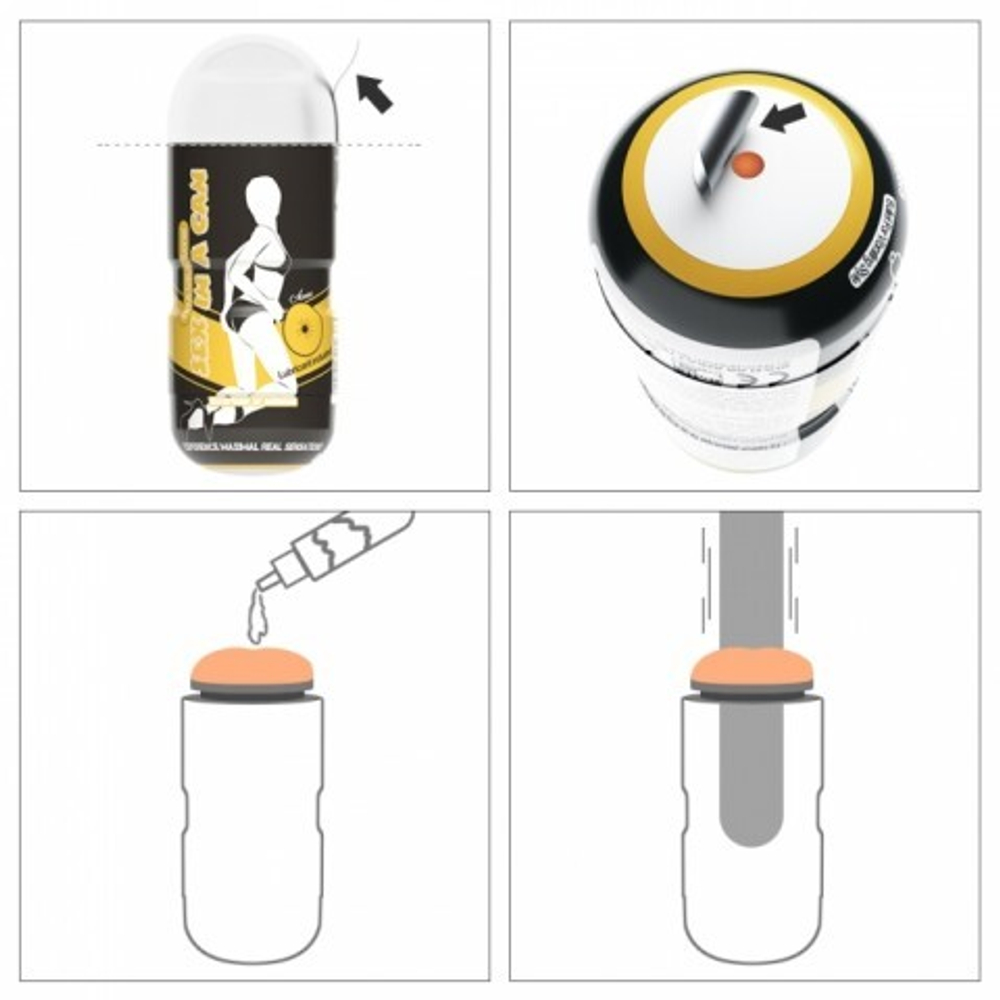 Мастурбатор Анус "sex in a can" stamina tunel