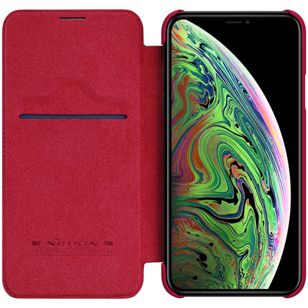 Кожаный чехол-книжка Nillkin Leather Qin для iPhone 11 Pro Max