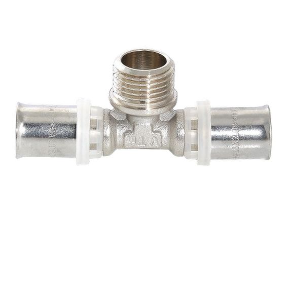 Тройник пресс Valtec VTm.233.N.200520 НР 20х3/4х20 — (3)