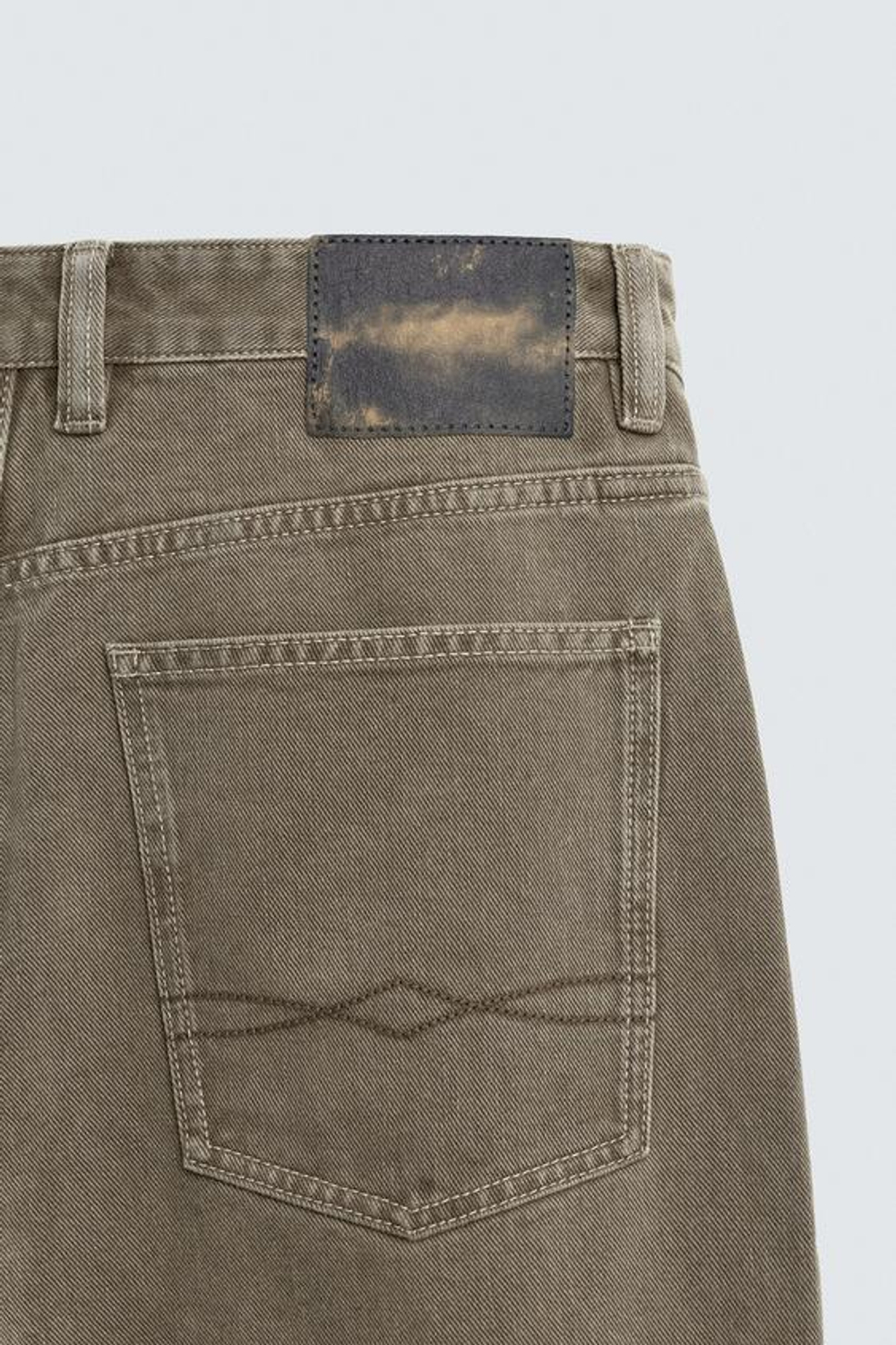 ZARA ДЖИНСЫ CHINO WIDE FLARE FIT, ОХРА