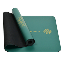 Каучуковый коврик для йоги Arrows Green Gold 185*68*0,5 см нескользящий