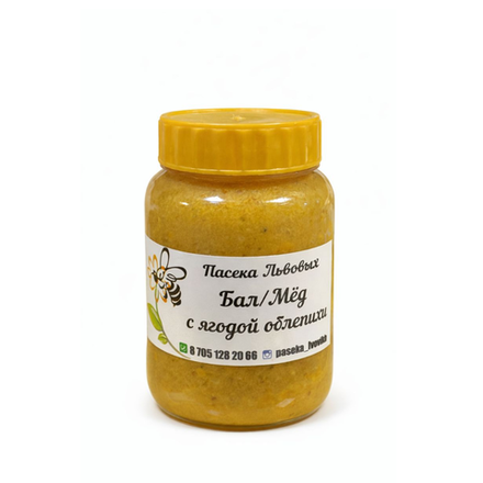 Мед с облепихой "Пасека Львовых" 350 гр