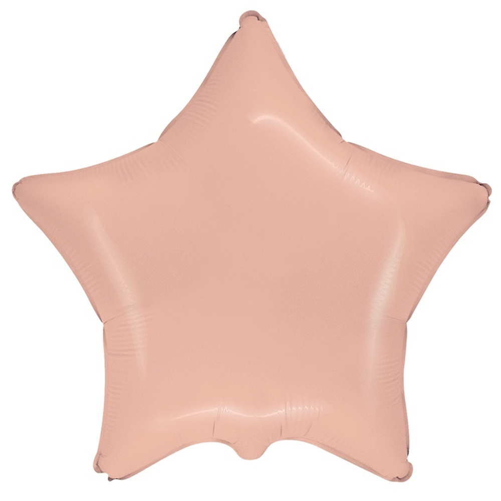 Фольгированная фигура, звезда, 18"/46СМ Пастель Light Orange