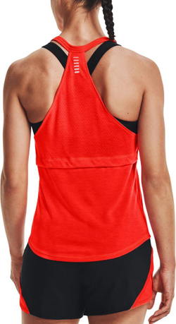 Женский топ теннисный Under Armour Women's UA Streaker Run Tank - красный